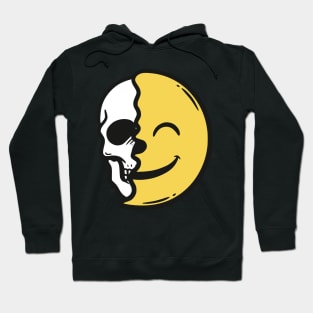 Skull and Smile Emoticon Hoodie